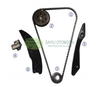 Zincir Seti Accent Blue 1.4 1.6 5 İleri) Elantra 2011-