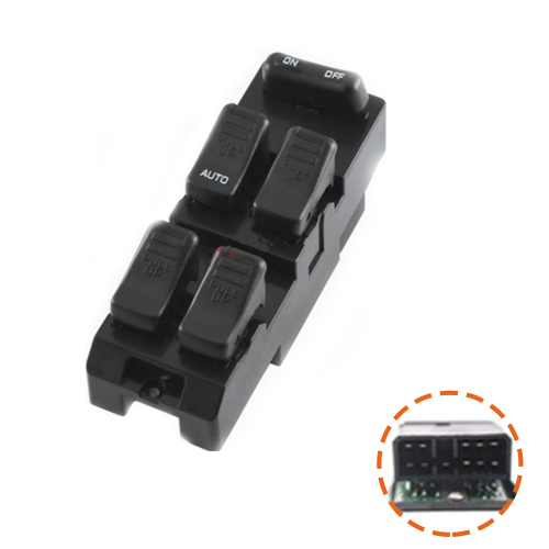 Cam Düğmesi Mazda 323 1990-1995 Ön Sol Dörtlü (Çerçevesiz)