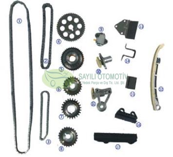 Zincir Seti Grand Vitara H20/H25 V6 1998-2004 (17 Parça)