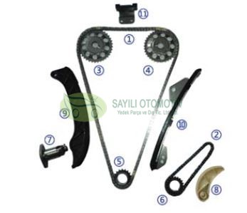 Zincir Seti Corolla 07- 1Zr (5 Ileri) (11 Parca)