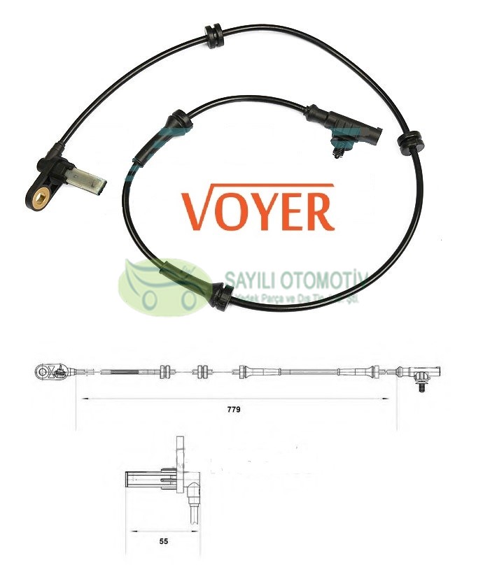Abs Sensörü Primera 2002-2007 Arka Sağ