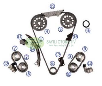 Zincir Seti Maxima 95- 2.0 3.0 (18 Parca)